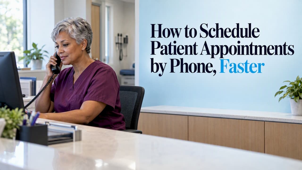 How to Schedule Patient Appointments by Phone, Faster