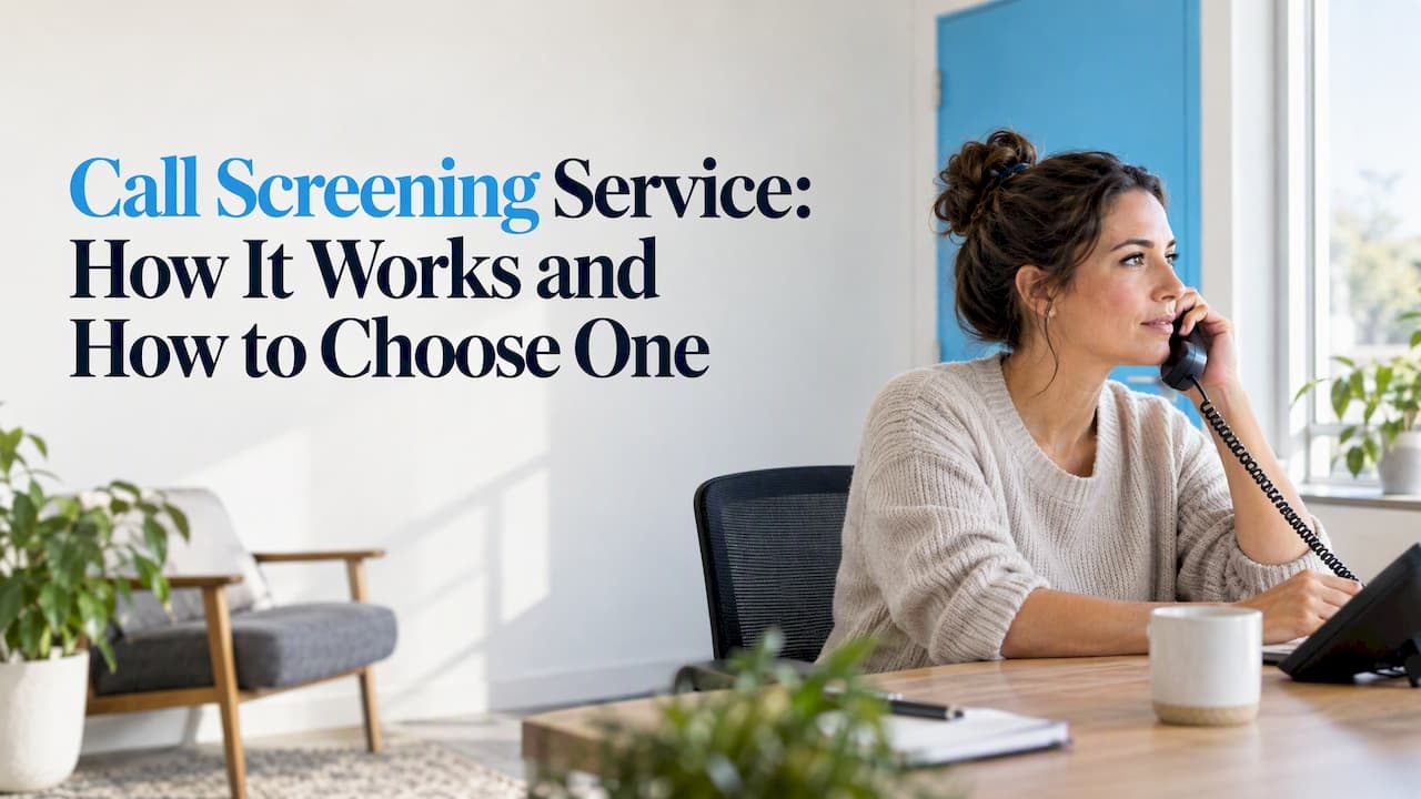 Call Screening Service: How It Works and How to Choose One